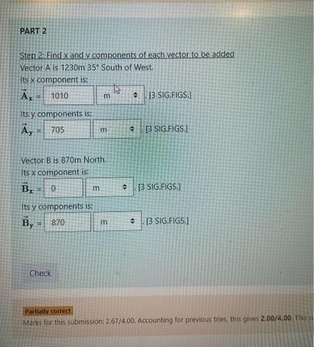 Solved im not sure what i did wrong on part 2 please explain | Chegg.com