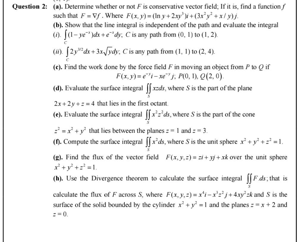 S S Question 2 A Determine Whether Or Not F Is Chegg Com