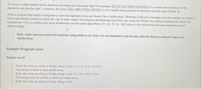 Solved please solve this code by using for/while and loops | Chegg.com