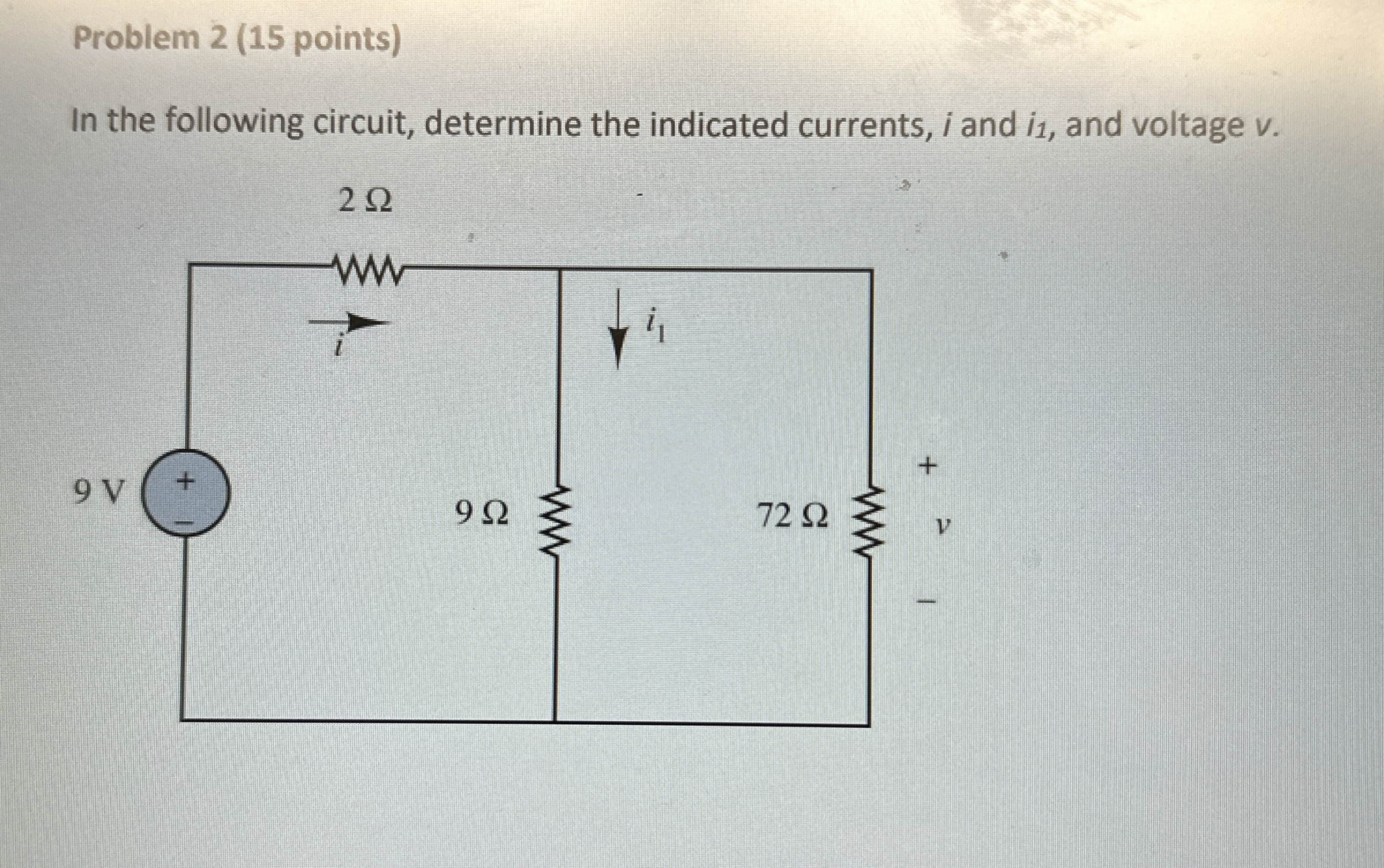 Solved Problem 2 ( 15 ﻿points)In the following circuit, | Chegg.com
