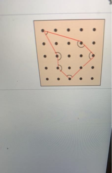 Solved A Lattice Polygon Is Formed By A Rubber Band