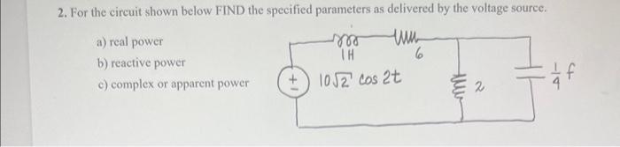 Solved A) Real Power B) Reactive Power C) Complex Or | Chegg.com