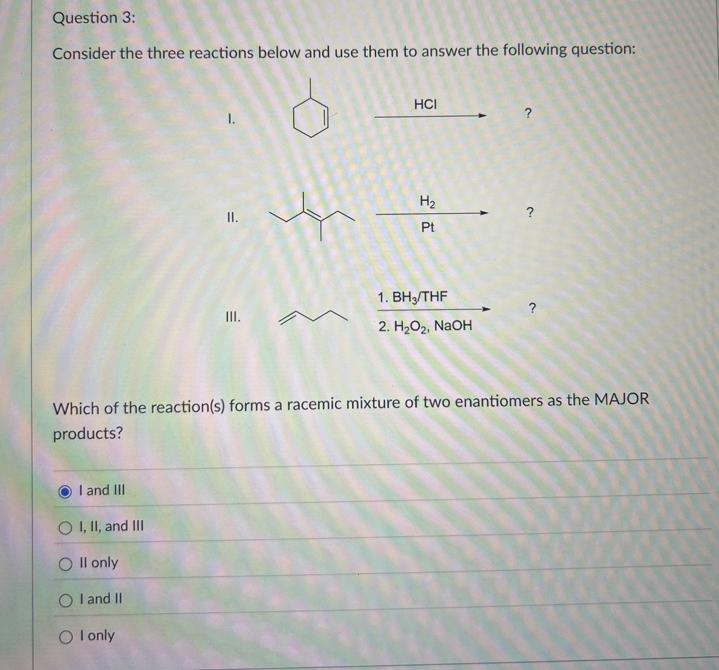 Solved Question 3:Consider the three reactions below and use | Chegg.com