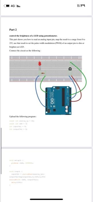 Solved 4G .. ۱۱:۳۵ Objectives . Learn how to connect the | Chegg.com ...