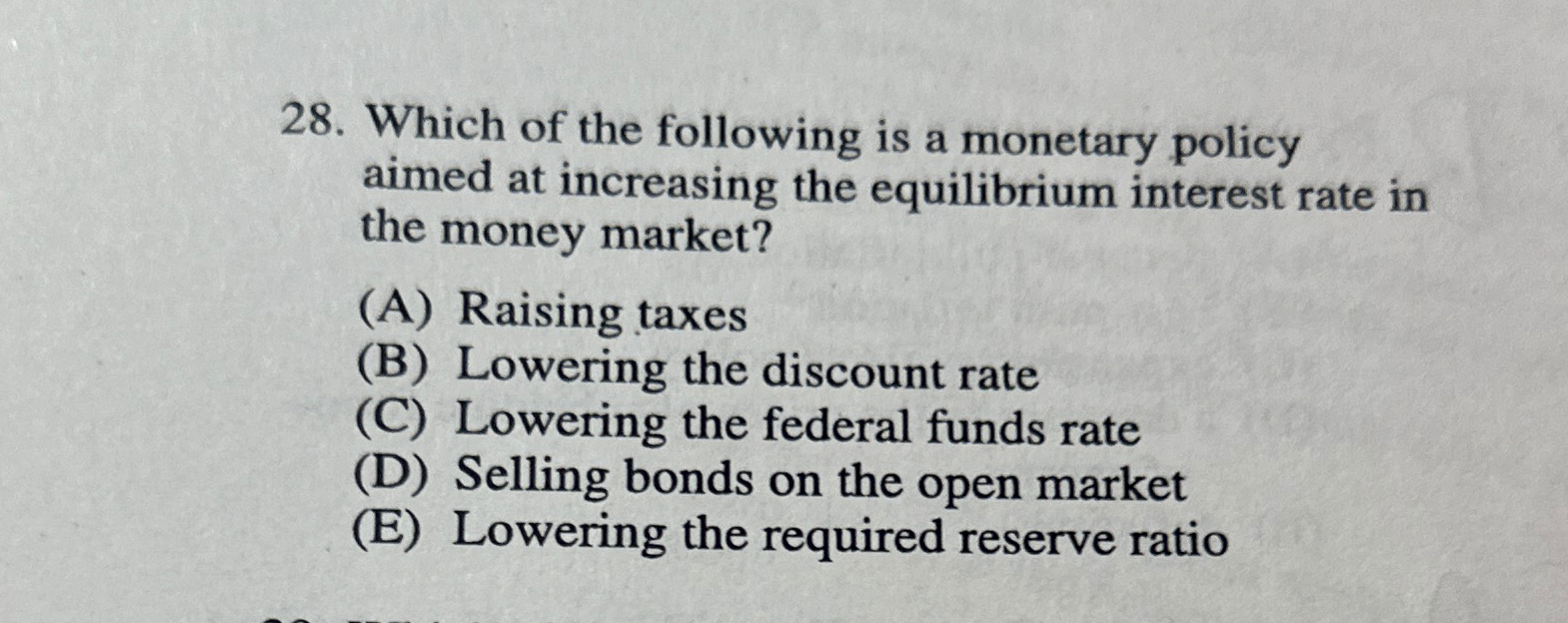 Solved Which Of The Following Is A Monetary Policy Aimed At | Chegg.com