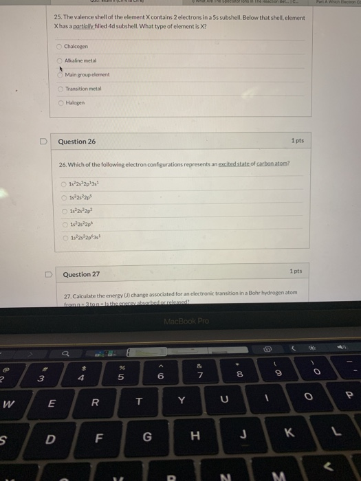 Solved 23. Use definitions of n, l.ml, and ms to identify | Chegg.com