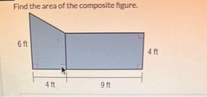 Solved Find The Area Of The Composite Figure. | Chegg.com