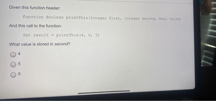 Solved Given this function header: Function Boolean print | Chegg.com