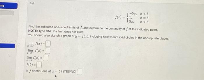 Solved f(x)={4+x,1−x,x