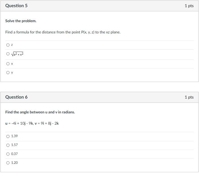 Solved Question 5 1 pts Solve the problem. Find a formula | Chegg.com