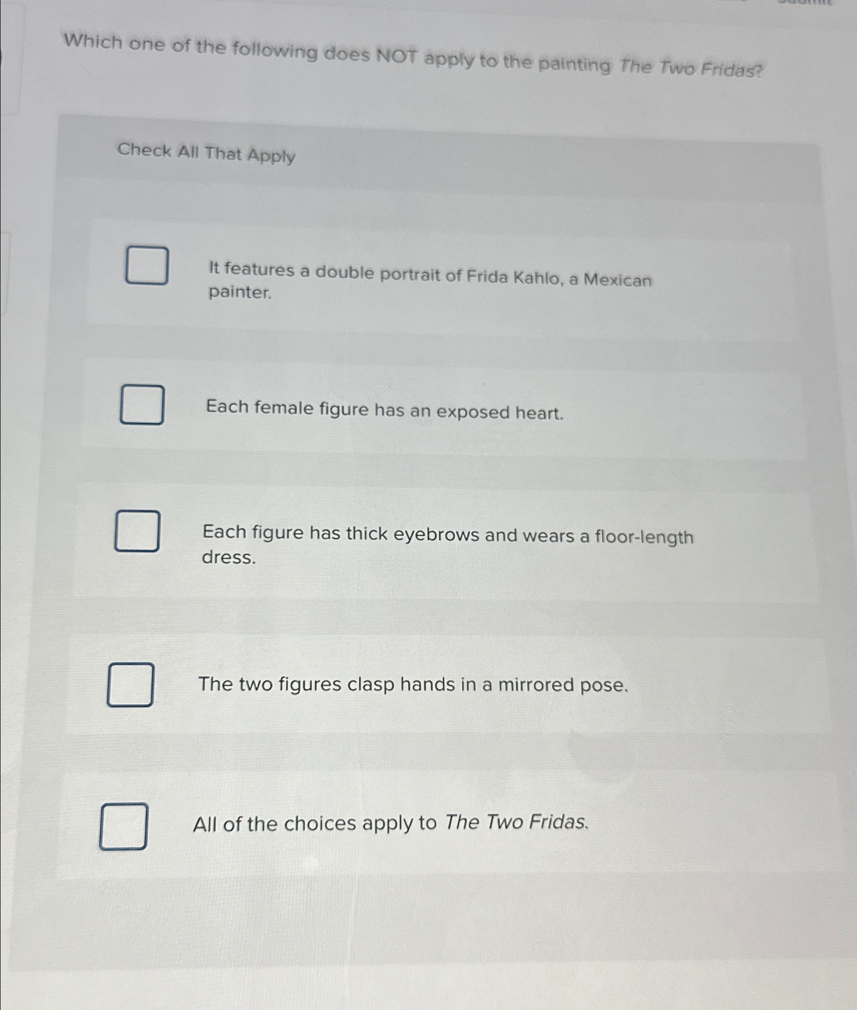 Solved Which one of the following does NOT apply to the | Chegg.com