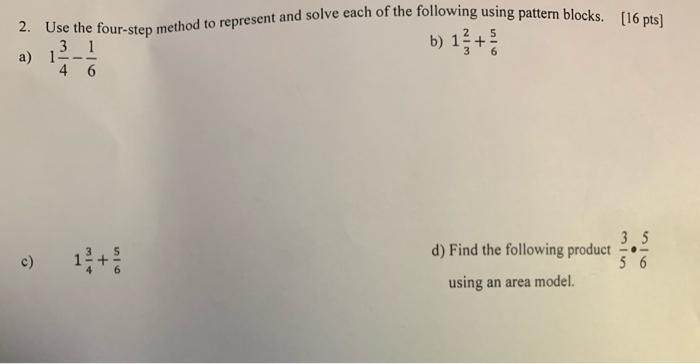 Solved 2. Use the four-step method to represent and solve | Chegg.com ...