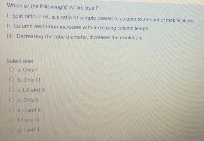 Solved Which of the following(s) is/ are true ? 1- Split | Chegg.com