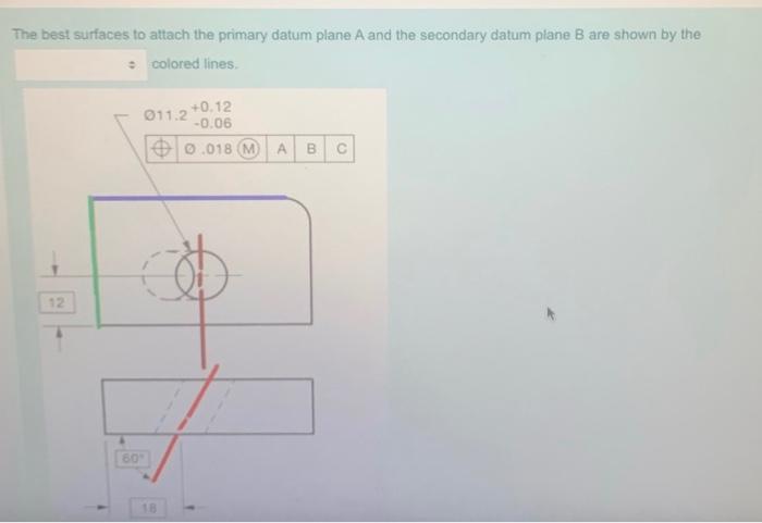 Solved The best surfaces to attach the primary datum plane A | Chegg.com