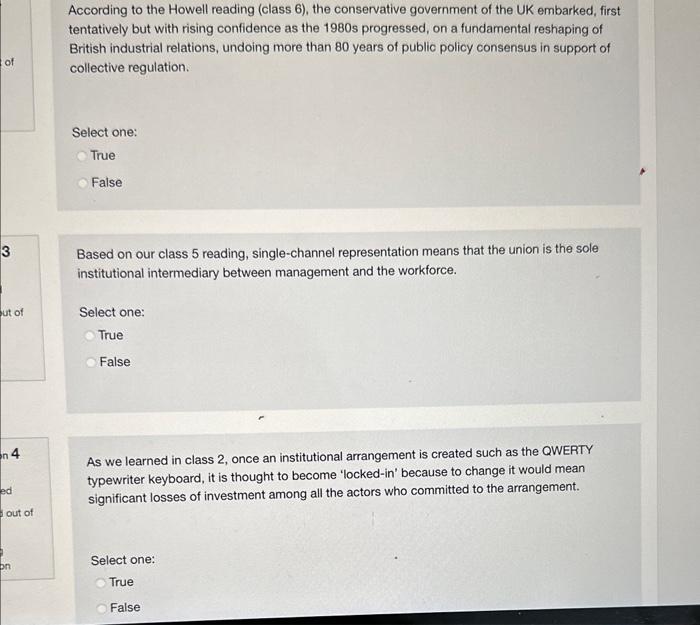 According to the Howell reading (class 6), the | Chegg.com