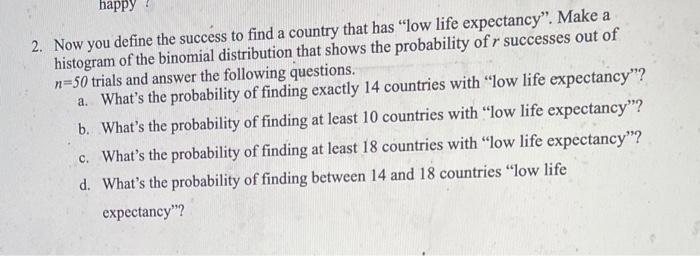 Happy 2 Now You Define The Success To Find A Country Chegg Com