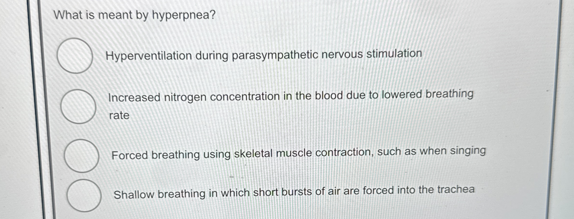 High Quality SOLUTION What is meant by hyperpnea?Hyperventilation ...