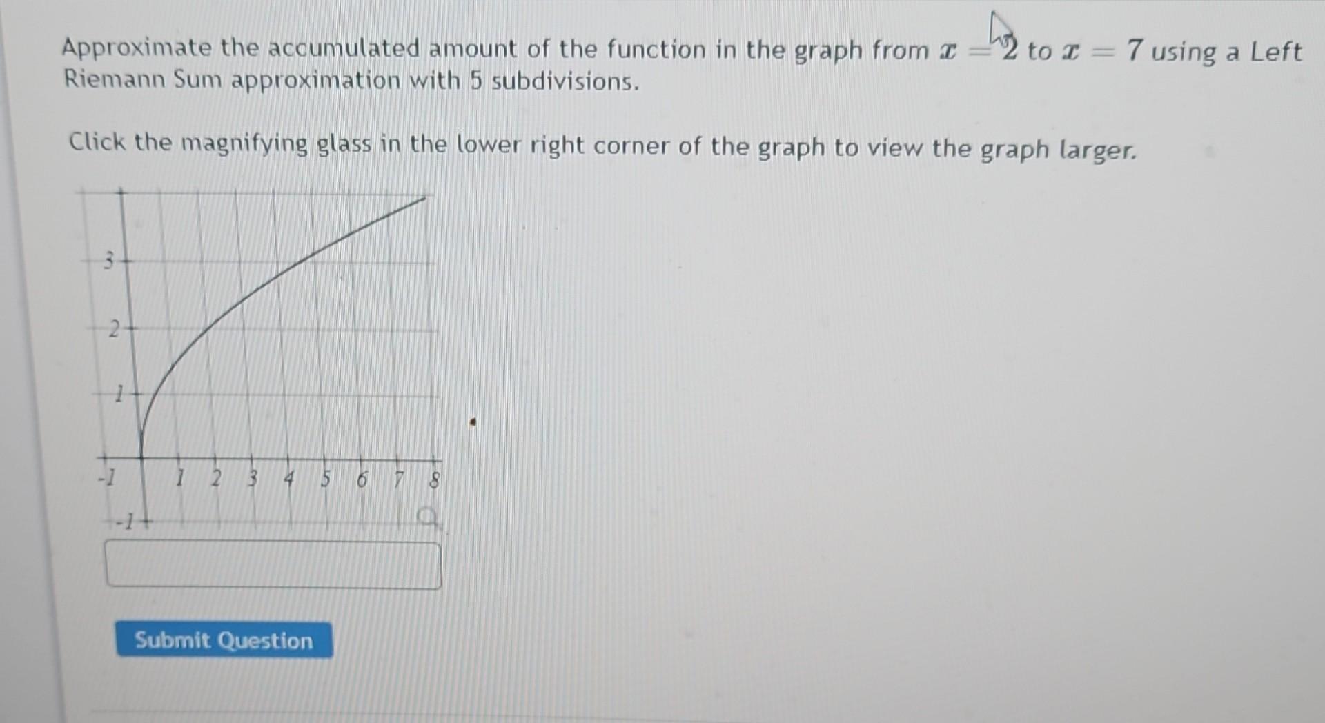 Solved approximate the accumulated amount of the function in chegg