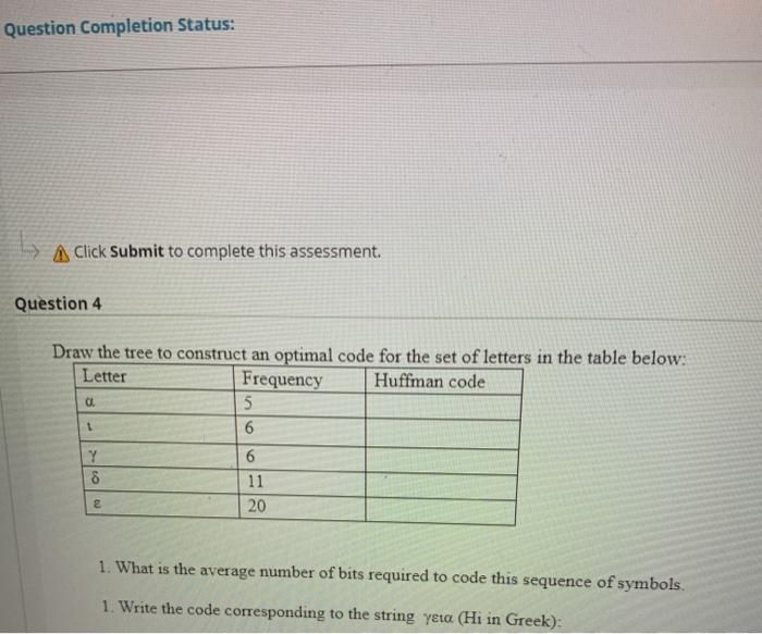 Solved Question Completion Status: A Click Submit to | Chegg.com
