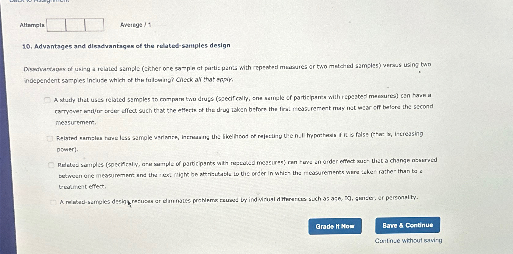 Solved Attempts Average ?110. ﻿Advantages And Disadvantages | Chegg.com