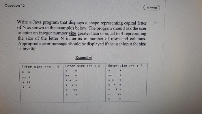 Solved 10 Points Question 14 Write a Java application to do | Chegg.com
