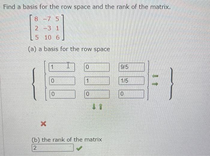 Solved Find a basis for the row space and the rank of the Chegg