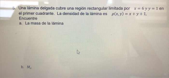 Solved C My D Centro De Masa A Y A Thin Sheet Covers Chegg Com