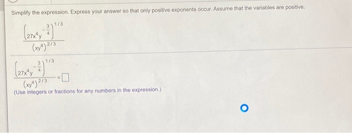 Solved Simplify the expression. Express your answer so that | Chegg.com