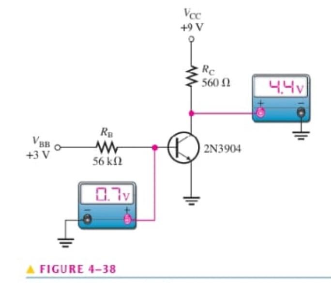 Solved 9. If the transistor in Figure 4-38 is open from | Chegg.com