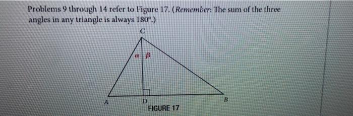 Solved Problems 9 through 14 refer to Figure 17.(Remember: | Chegg.com