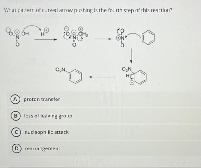 Solved What pattern of curved arrow pushing is the fourth | Chegg.com