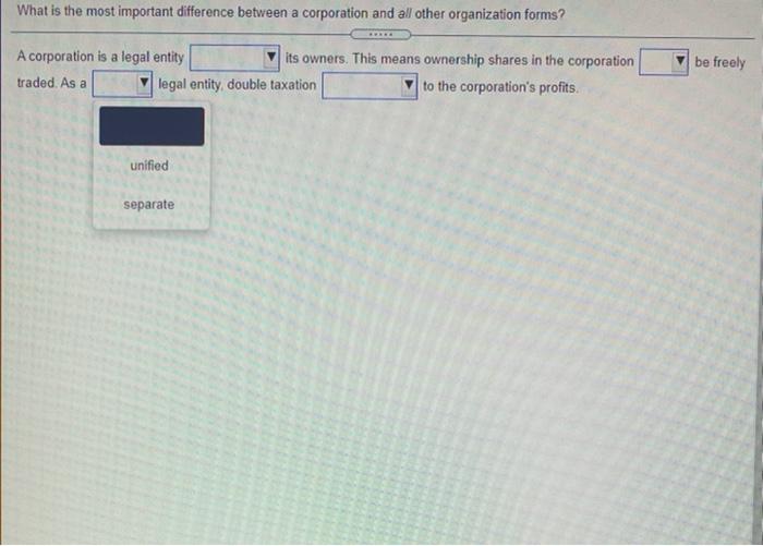 Solved What is the most important difference between a | Chegg.com