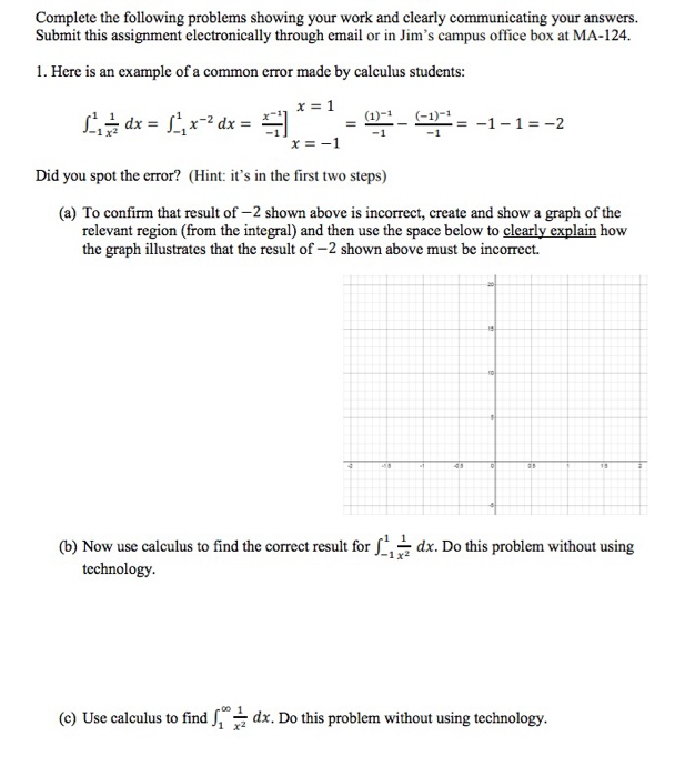 Solved Complete the following problems showing your work and | Chegg.com