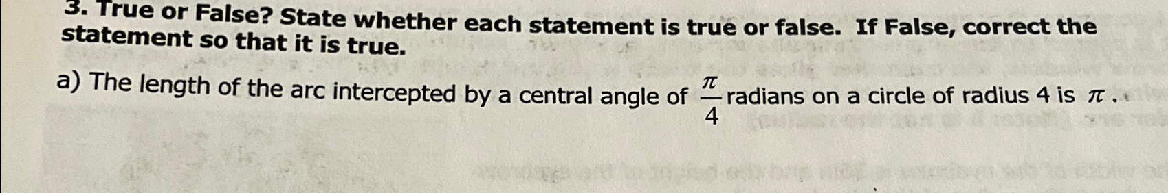 Solved True or False? State whether each statement is true | Chegg.com