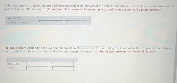 Solved The following partial JMP regression output for the | Chegg.com