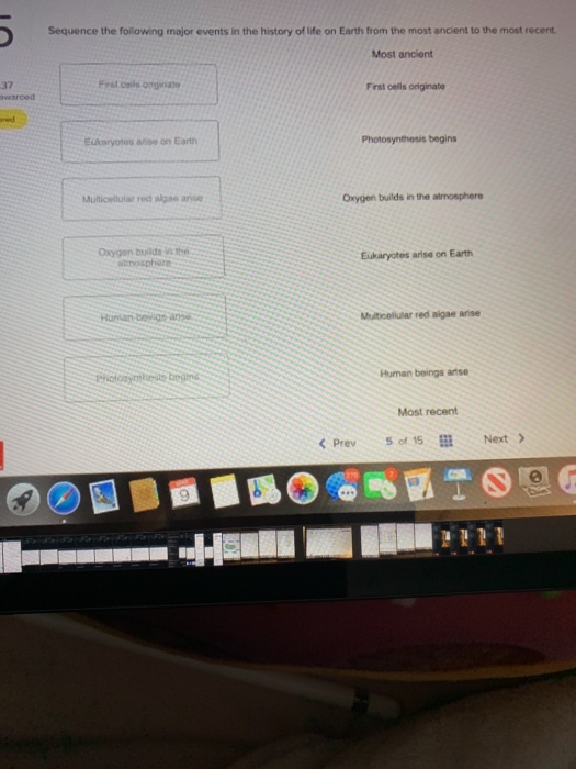 Solved UL Sequence the following major events in the history | Chegg.com