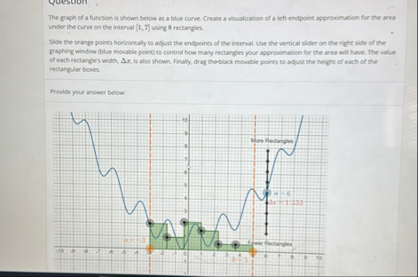 Solved The graph of a function is shown below as a blue | Chegg.com