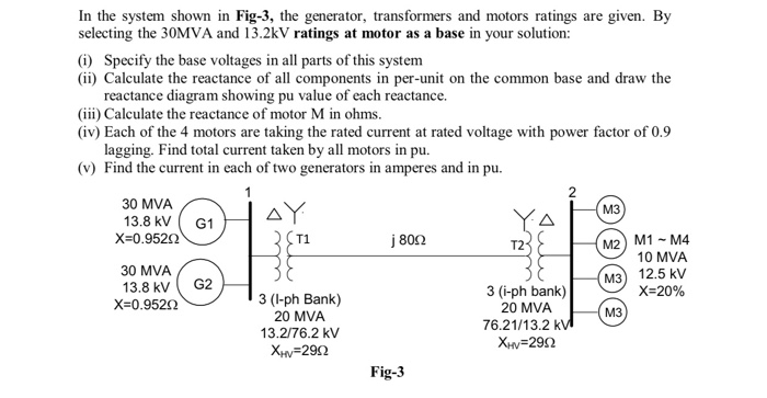 Solved In the system shown in Fig-3, the generator, | Chegg.com