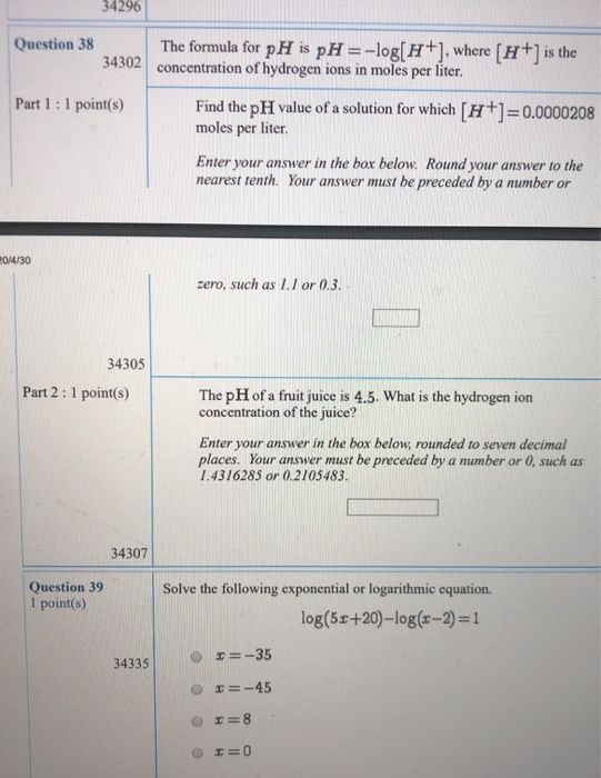 Solved Question 34 1 points) Write the given statement in an | Chegg.com