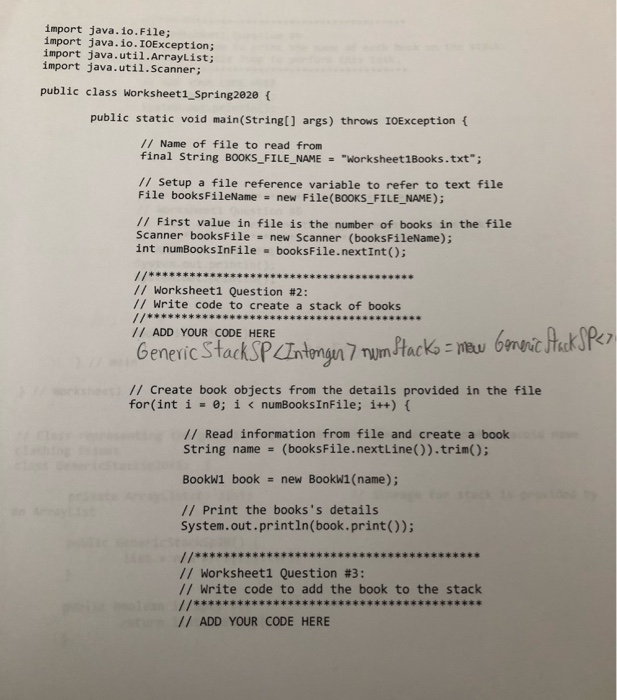 Solved Worksheet #1: Stacks (15 pts) Download and import the | Chegg.com