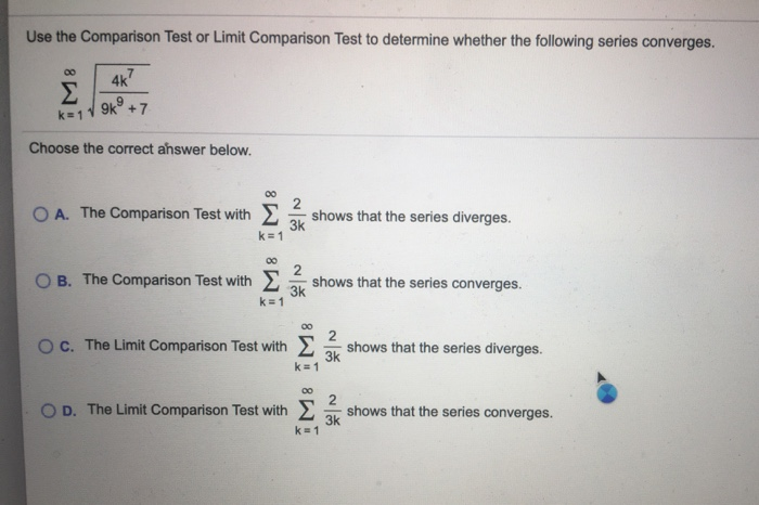 use-the-limit-comparison-test-to-determine-whether-the-series-converges