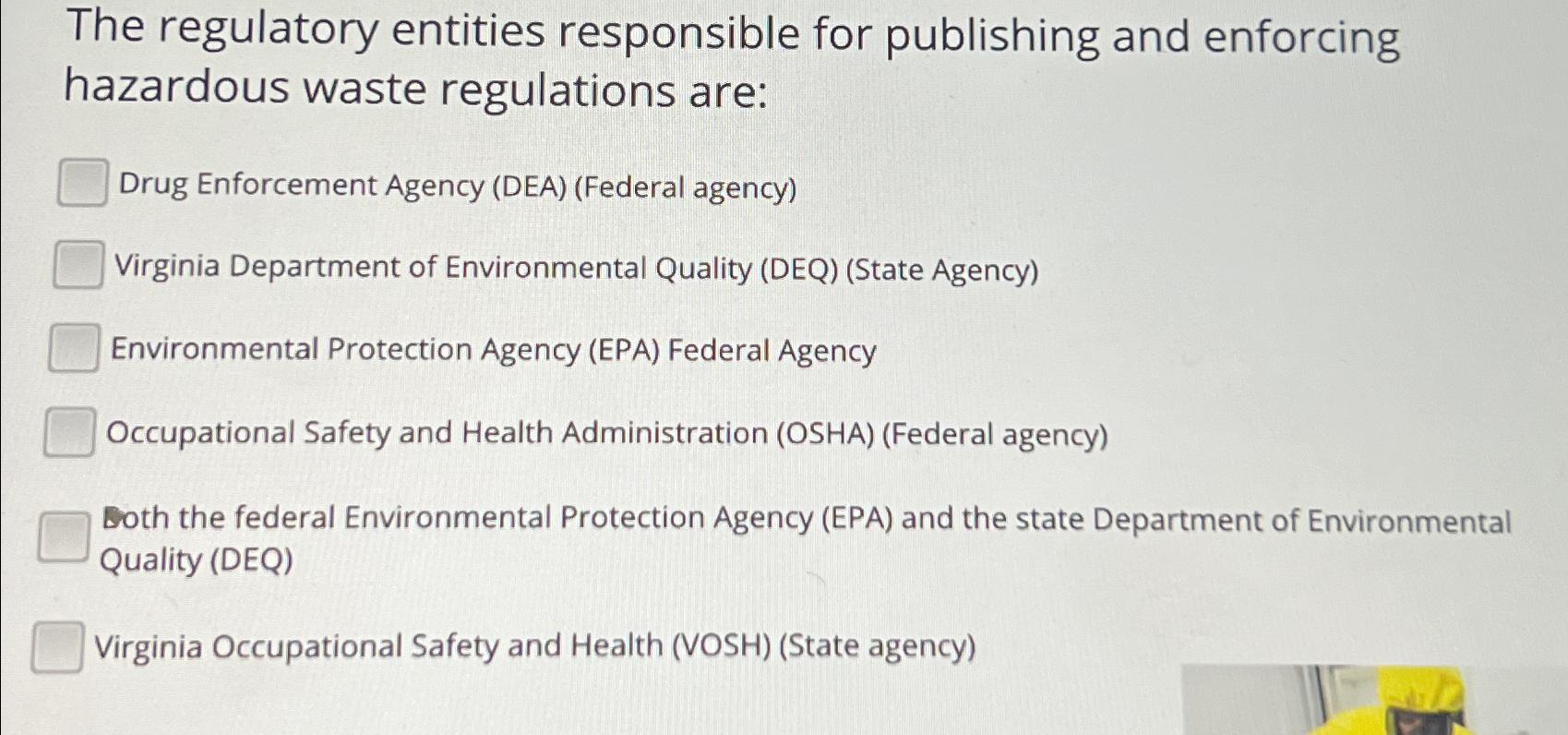 Solved The regulatory entities responsible for publishing | Chegg.com
