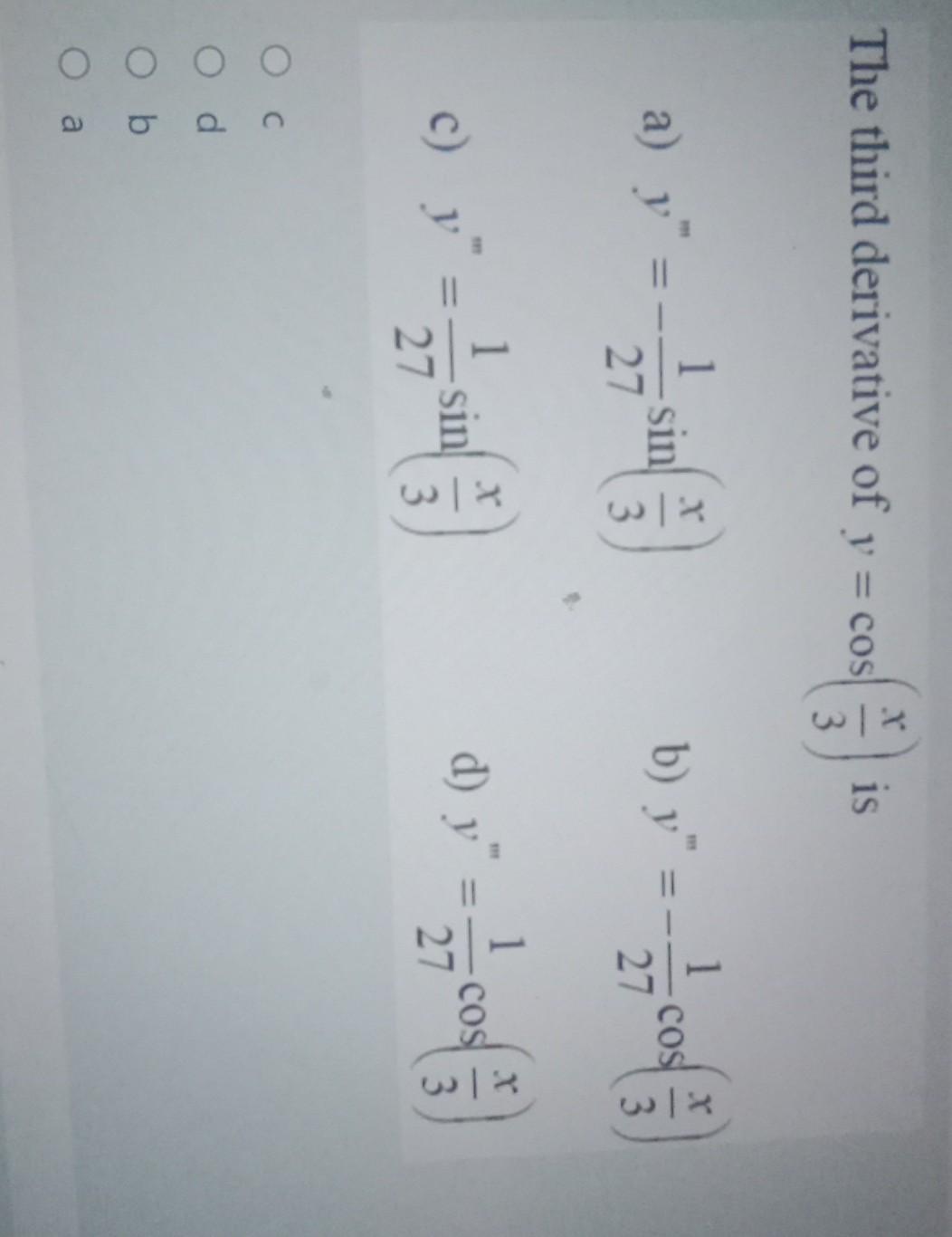 Solved The Second Derivative Of Y Tan 2 X Is A Y 2 Chegg Com