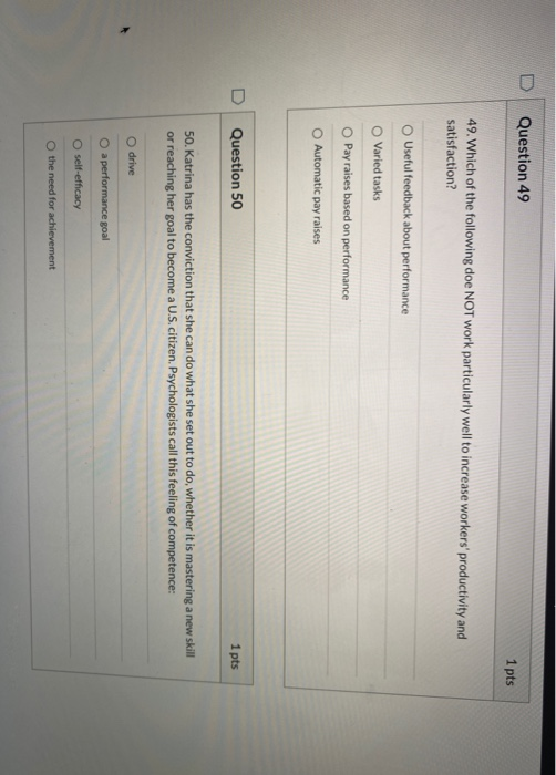 Solved Question 49 1 pts 49. Which of the following doe NOT | Chegg.com