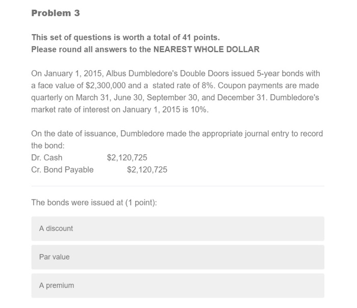 Solved Problem 3 This set of questions is worth a total of | Chegg.com