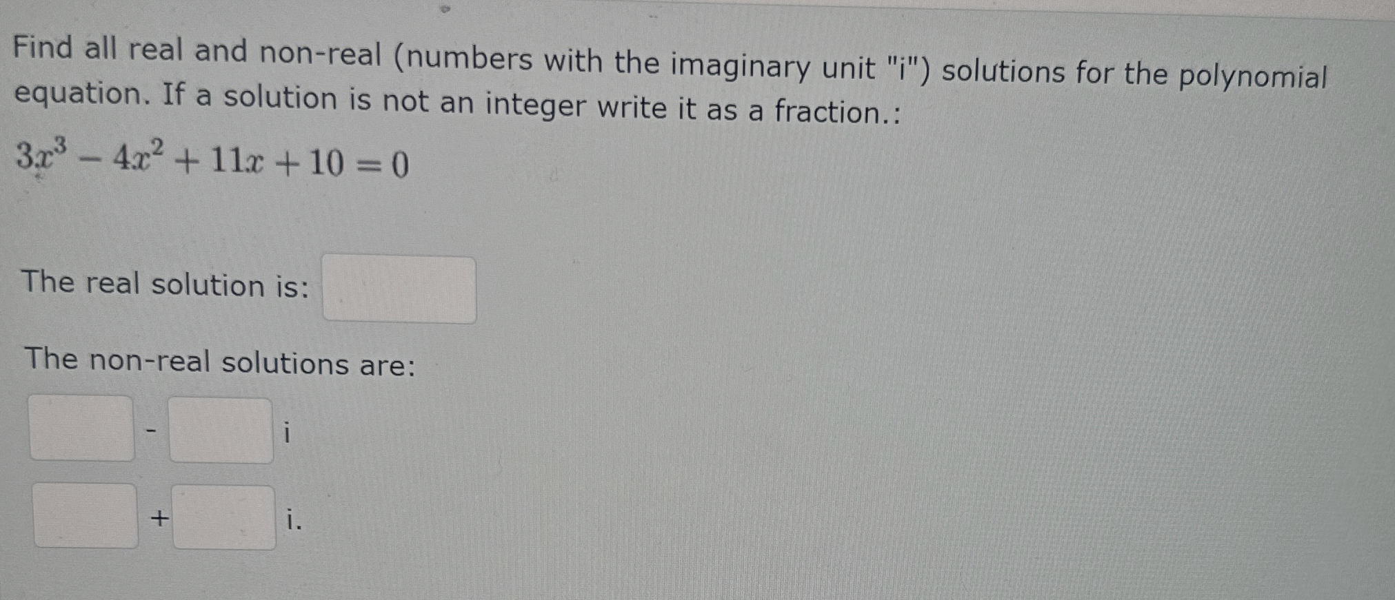 Solved Find all real and non-real (numbers with the | Chegg.com