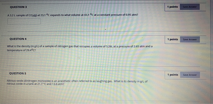 QUESTION 1 1 points Save Answer What is the pressure | Chegg.com