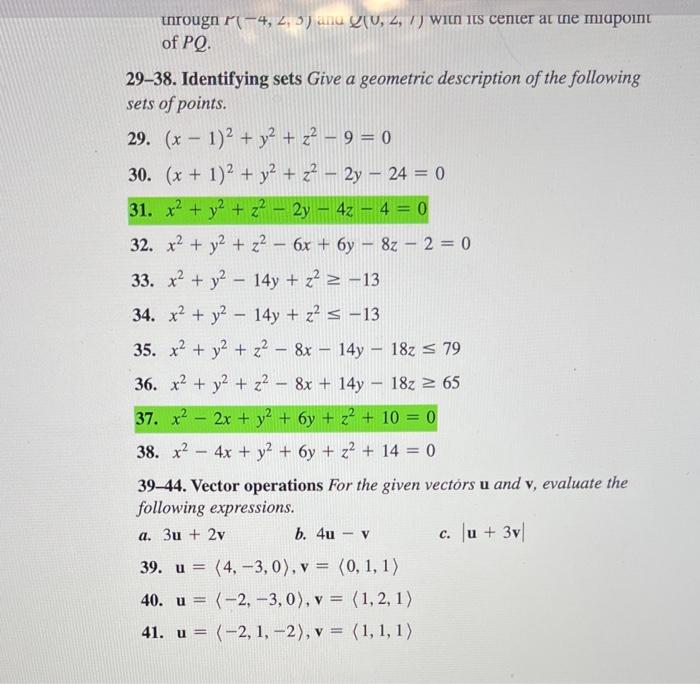 Solved Can You Do 29 31 37 39 Please Number All Chegg Com