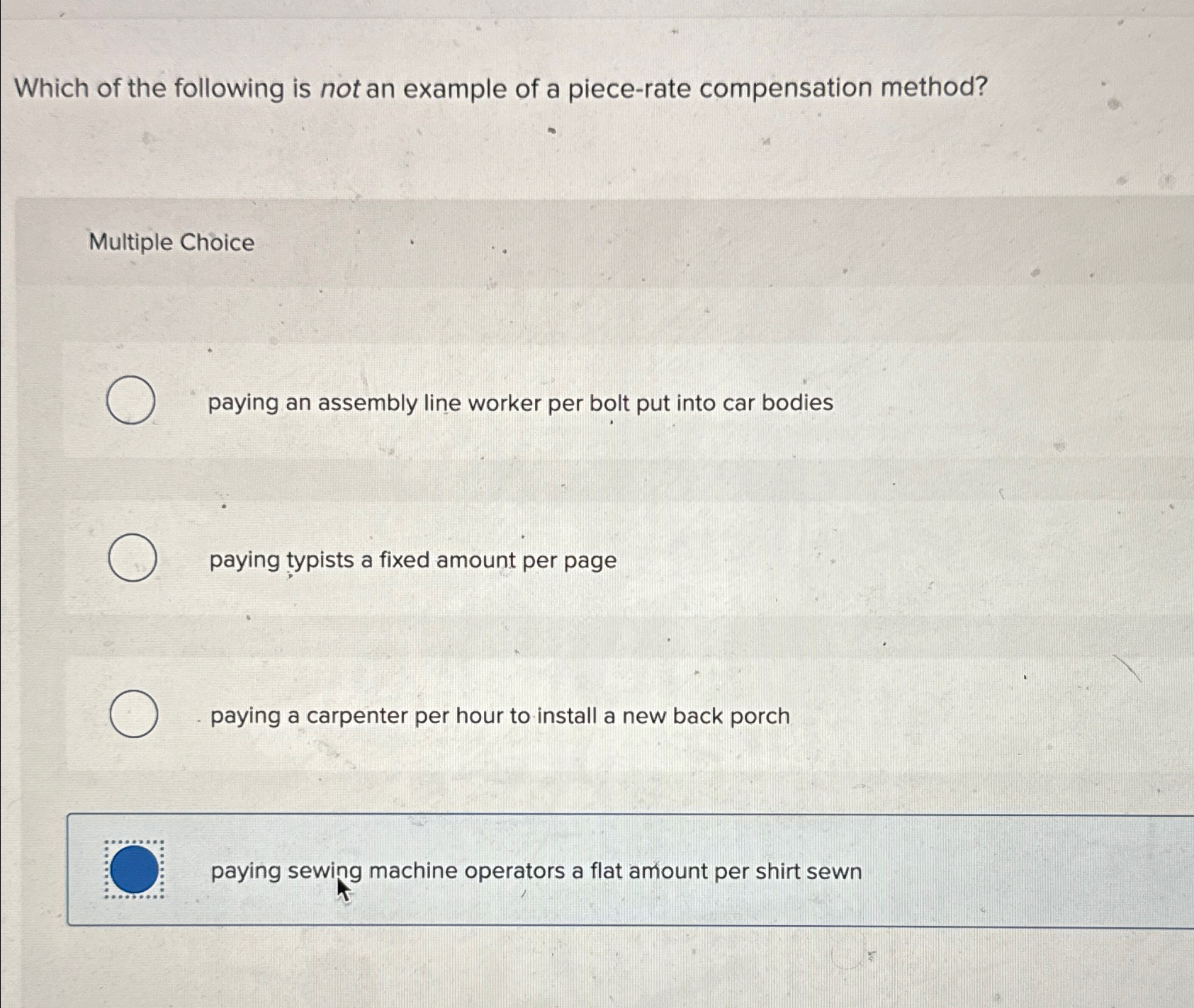 Solved Which of the following is not an example of a