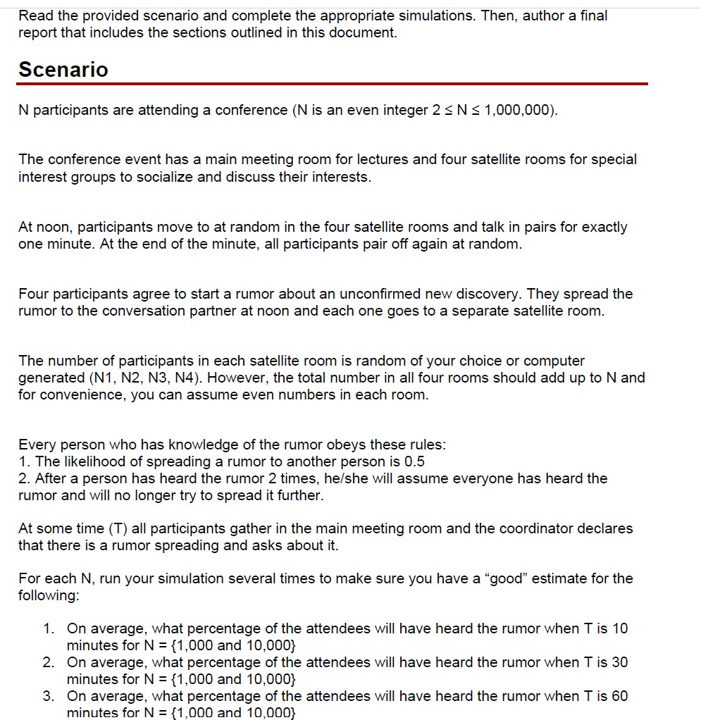 Solved Read the provided scenario and complete the | Chegg.com